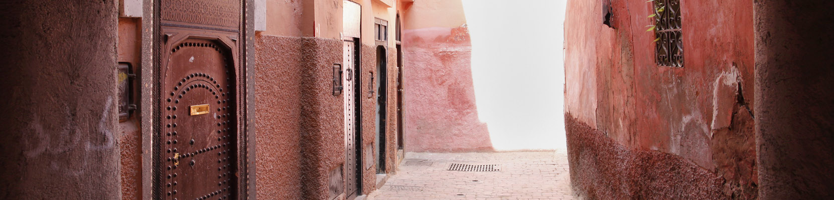 Rote Häuser Altstadt Marrakesch Marokko